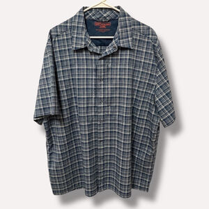 5.11 Tactical Series Plaid Short Sleeve Button Up Shirt Men’s XL Blue
